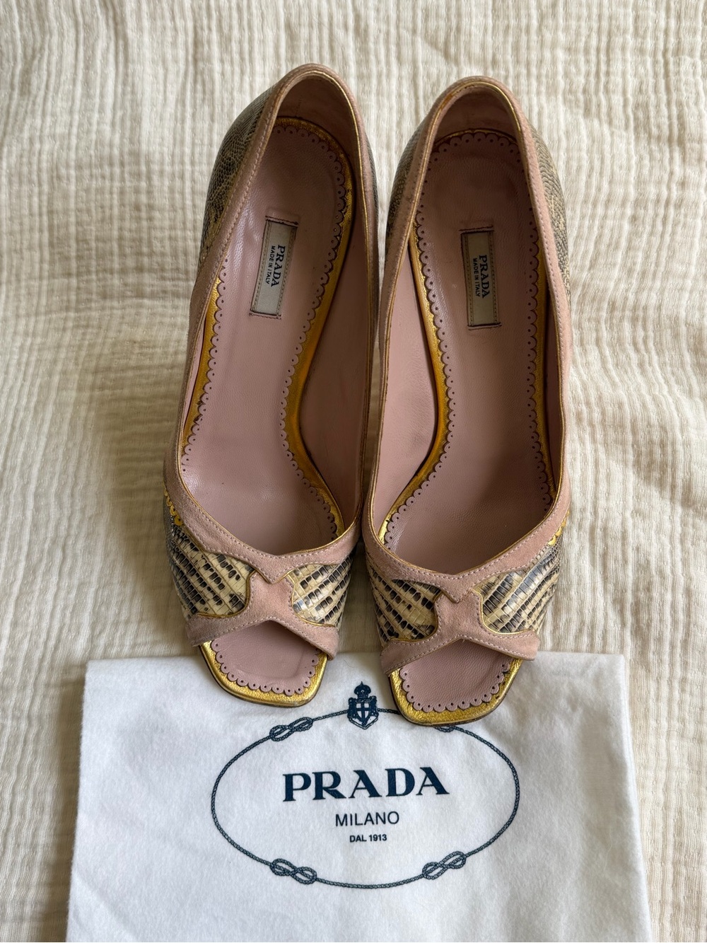 Prada Snakeskin Heels